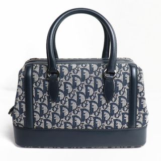 クリスチャンディオール(Christian Dior)のChristian Dior クリスチャンディオール ハンドバッグ トロッター デニム ネイビー グレー B0B0062 レディース【中古】(ハンドバッグ)