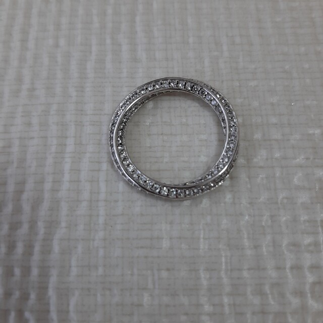 11号ツイストフルパヴェリングシルバー925 レディースのアクセサリー(リング(指輪))の商品写真