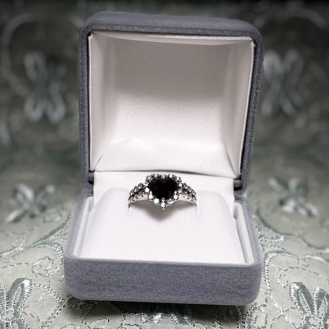 【公式ショップ】 値下げ❣️一粒ブラックダイヤモンド　リング　指輪 リング(指輪)