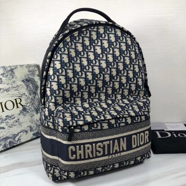 【T-ポイント5倍】 Dior Christian - 大人気 ジャカード オブリーク バックパックディオール DIORTRAVEL バッグパック+リュック