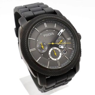 フォッシル(FOSSIL)の《一点物》FOSSIL 腕時計 グレー クロノグラフ デイト シリコン(腕時計(アナログ))