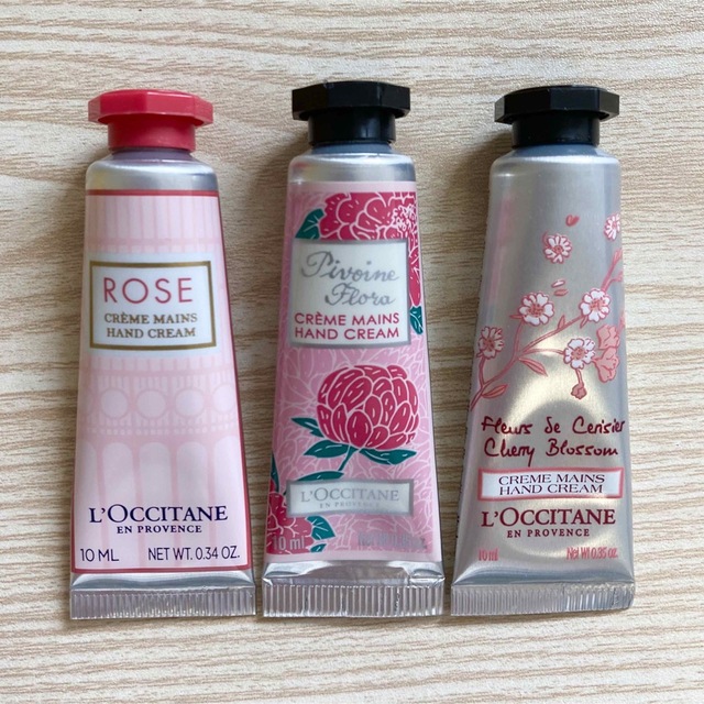 L'OCCITANE(ロクシタン)の【ロクシタン】ハンドクリーム 10ml 3本セット コスメ/美容のボディケア(ハンドクリーム)の商品写真