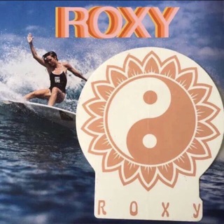 ロキシー(Roxy)のROXYロキシー　US限定ロゴsun フラワー陰陽デザイン　ステッカーラスト１(サーフィン)