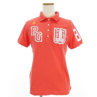 パーリーゲイツ(PEARLY GATES)のパーリーゲイツ 美品 ポロシャツ ゴルフウエア 半袖 レギュラー オレンジ 1(ウエア)