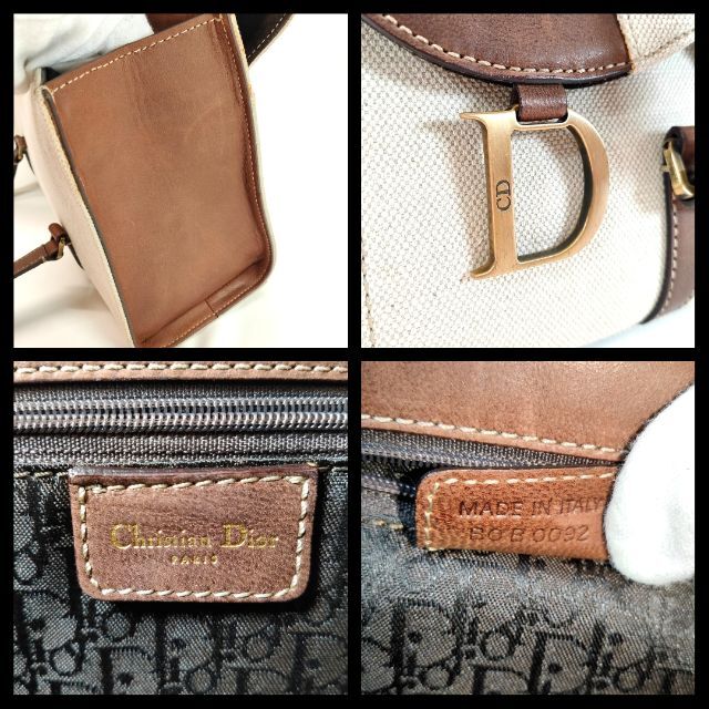 Christian Dior(クリスチャンディオール)の【美級品】クリスチャンディオール　サドルバッグ　ショルダー レディースのバッグ(ハンドバッグ)の商品写真