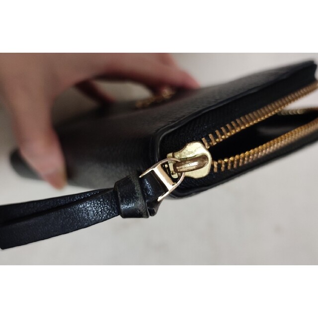 Tory Burch(トリーバーチ)の【まっちゃん様  専用】TORY BURCH　長財布　黒レザー レディースのファッション小物(財布)の商品写真