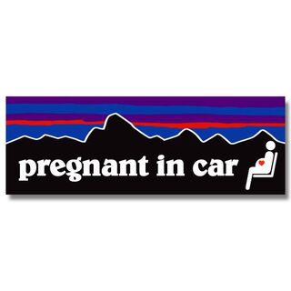 P【妊婦マーク/pregnant in car】マグネットステッカー(その他)