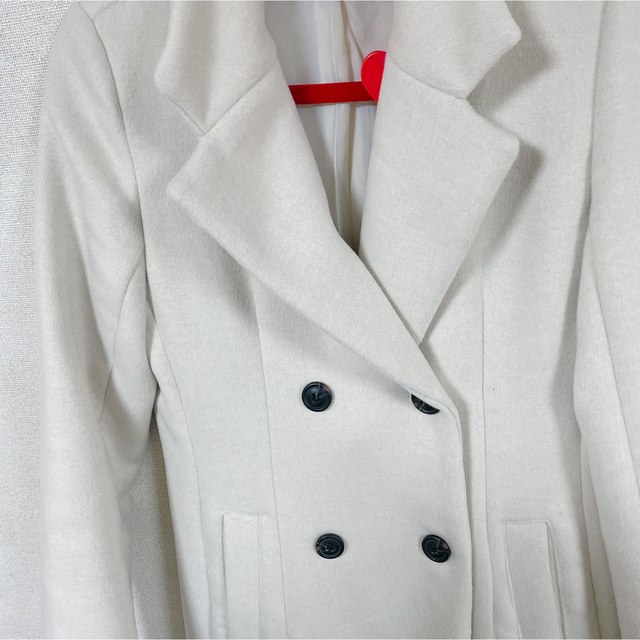 FRAY I.D(フレイアイディー)のフレイアイディ　アイボリー　ロングコート レディースのジャケット/アウター(ロングコート)の商品写真
