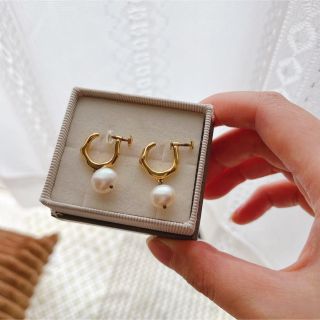 エテ イヤリング フープピアス パール ゴールド アクセサリー 小物 925