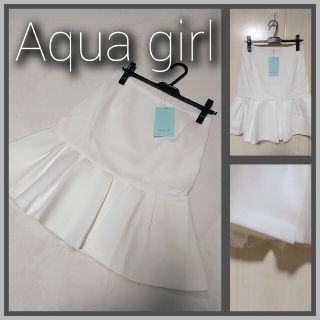 アクアガール(aquagirl)の新品タグ付き アクアガール スカート 36(ひざ丈スカート)