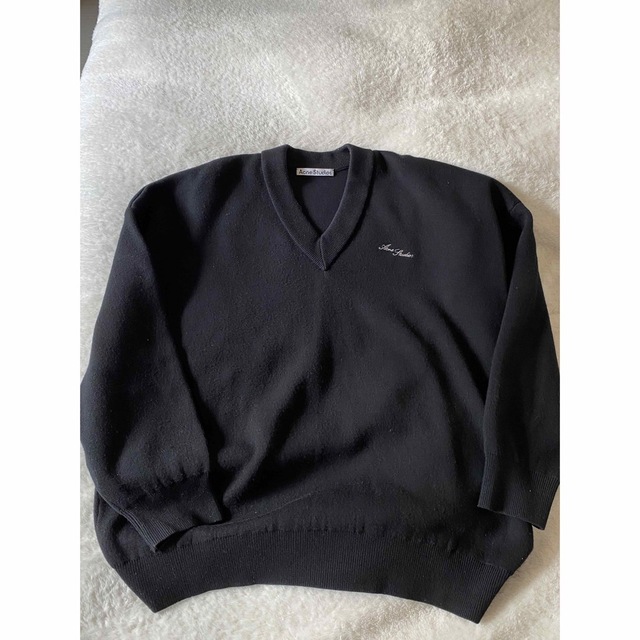 お買い物マラソン限定☆ Acne Studios Vネックセーター 黒 アクネ