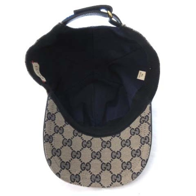 Gucci(グッチ)のグッチ GGキャンバス シェリーライン ベースボールキャップ XL ベージュ メンズの帽子(その他)の商品写真