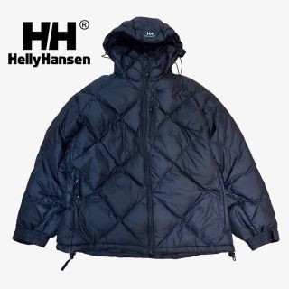 【スペシャル】HELLY HANSEN ロゴ刺繍 ダイヤキルト ダウンジャケット