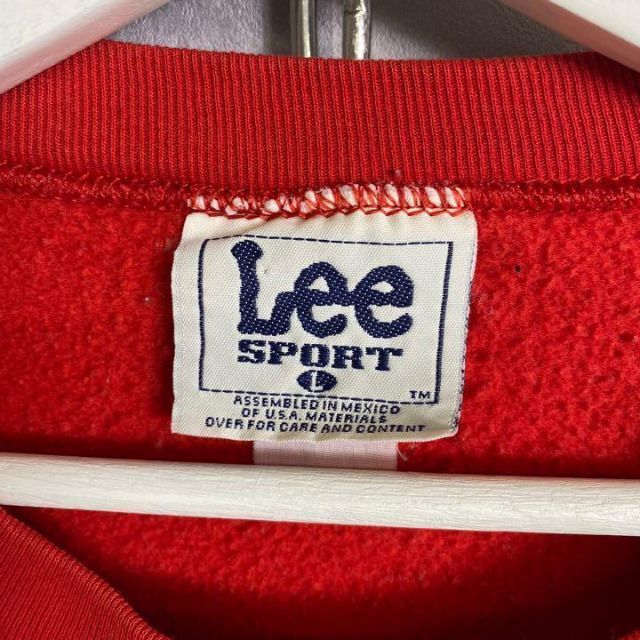 Lee(リー)のビンテージカレッジスウェット 90s 赤 チームスウェット 赤 レッド メンズのトップス(スウェット)の商品写真