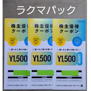 Hamee 株主優待 4500円分(ショッピング)