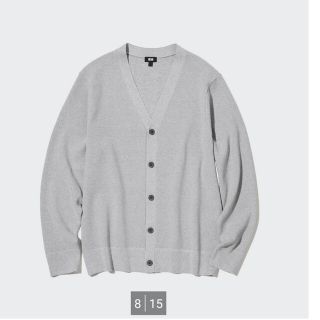 ユニクロ(UNIQLO)のUNIQLO　ウオッシャブルミラノリブVネックカーディガン(カーディガン)