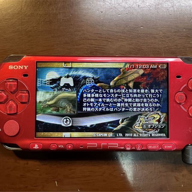 PlayStation Portable - PSP 3000 Radiant Red 本体 《新品バッテリー ...