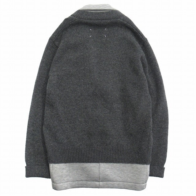 19aw メゾンマルジェラ 10 ボンディング ドッキング カーディガン◆2