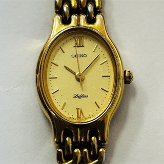 セイコー(SEIKO)のセイコーSEIKO ヴェルフィーナレディースウォッチ　ゴールド(腕時計)