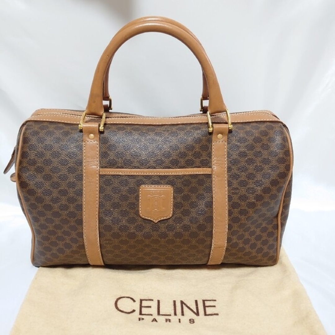 celine - CELINE マカダム柄 ハンドバッグ ミニボストンバッグの+