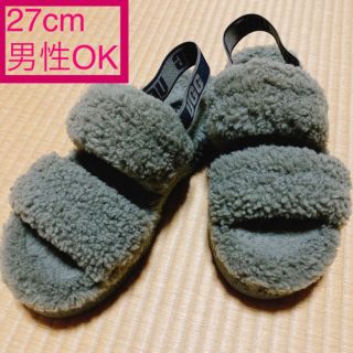 アグ(UGG)の【他アプリ売約済】　美品　アグ　oh yeah ムートンサンダル　サイズ27cm(サンダル)