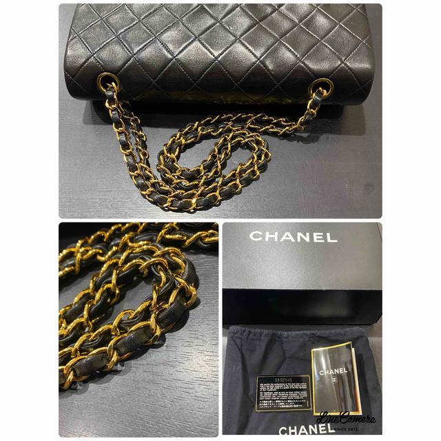 CHANEL(シャネル)の美品　シャネル　マトラッセ　25　Wフラップ ダブルチェーンショルダー　箱カード レディースのバッグ(ショルダーバッグ)の商品写真