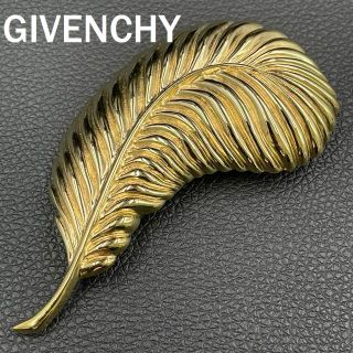 ジバンシィ(GIVENCHY)のジバンシィ ブローチ ゴールド 羽根モチーフ 大ぶり ジバンシー アクセサリー(ブローチ/コサージュ)