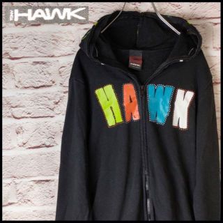 HAWK　パーカー　フルジップアップパーカー　個性派　両ポケット(パーカー)