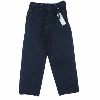 コモリ(COMOLI)のCOMOLI コモリ 23SS X01-03001 デニム ベルテッド パンツ 日本製 インディゴブルー系 2【新古品】【未使用】【中古】(その他)