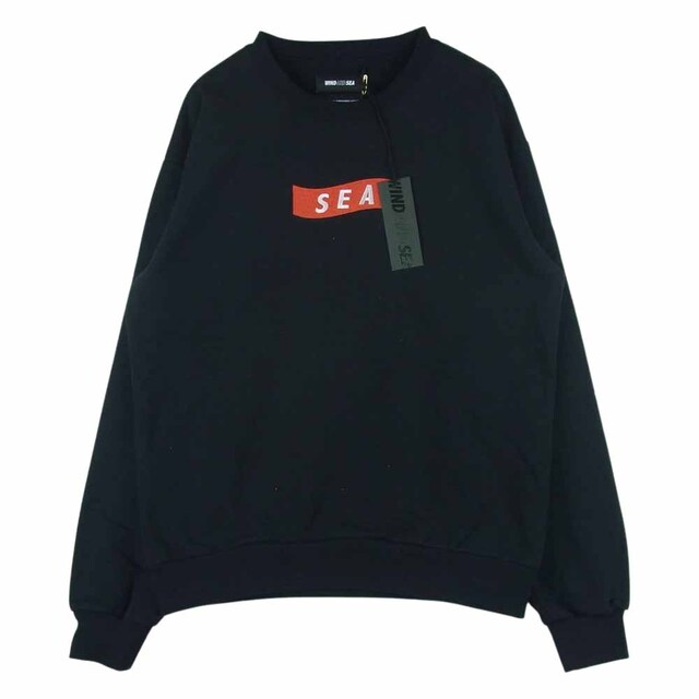 WIND AND SEA ウィンダンシー 21AW WDS-XXX-21A-07 GOD SELECTION XXX X WDS CREWNECK ゴッドセレクション ロゴ刺繍 クルーネック スウェット トレーナー ブラック系 M