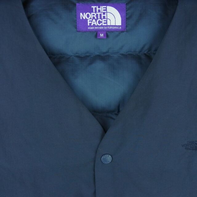 THE NORTH FACE(ザノースフェイス)のTHE NORTH FACE ノースフェイス ND2860N PURPLE LABEL パープルレーベル DOWN VEST ダウン ベスト ダークネイビー系 M【中古】 メンズのトップス(ベスト)の商品写真