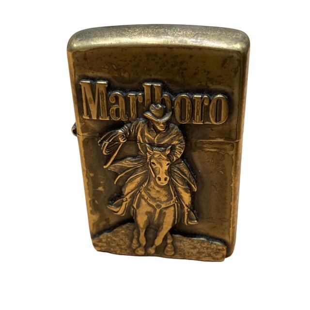 ZIPPO ジッポー Marlboro マルボロ カウボーイ ブラス LPL ※着火未確認 ライター