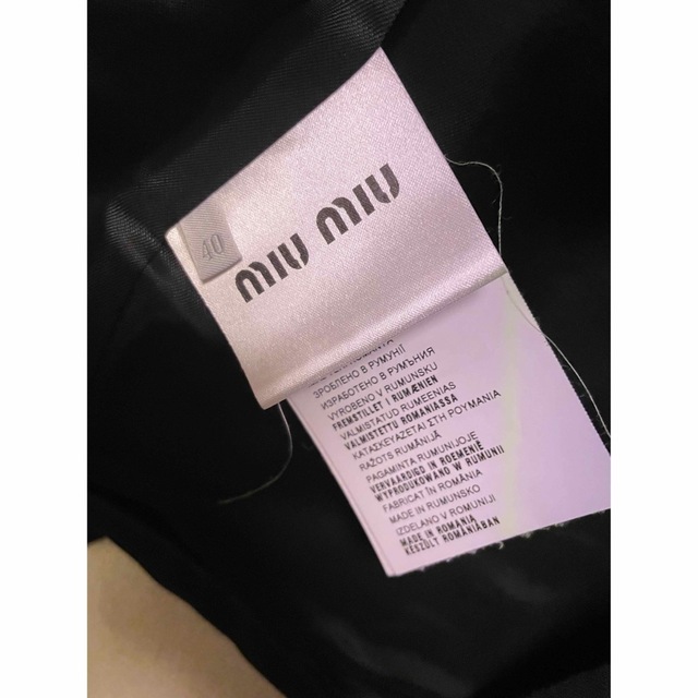 miumiu(ミュウミュウ)の【大幅値下げ】miu miuミュウミュウ パンツスーツセット　クリーニング済！ レディースのフォーマル/ドレス(スーツ)の商品写真