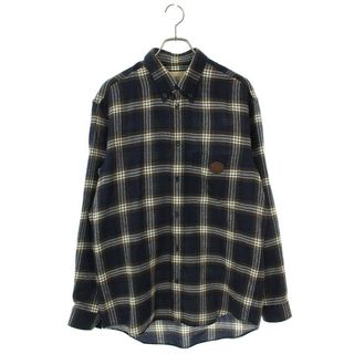 グッチ(Gucci)のグッチ 21AW 648854 Z8AMJ ウールチェックボタンダウン長袖シャツ メンズ 44(シャツ)