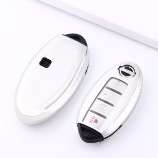 【js02-28-W】TPU キーケース NISSAN 日産 キーカバー (車内アクセサリ)