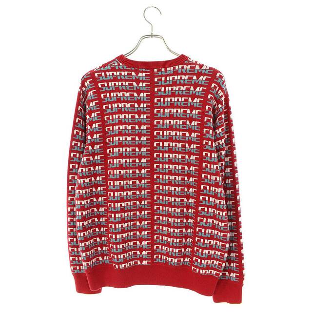 シュプリーム 17AW Repeat Sweater ロゴリピートニット メンズ L