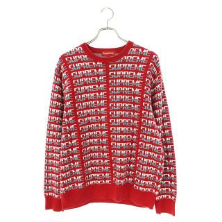 シュプリーム(Supreme)のシュプリーム 17AW Repeat Sweater ロゴリピートニット メンズ L(ニット/セーター)