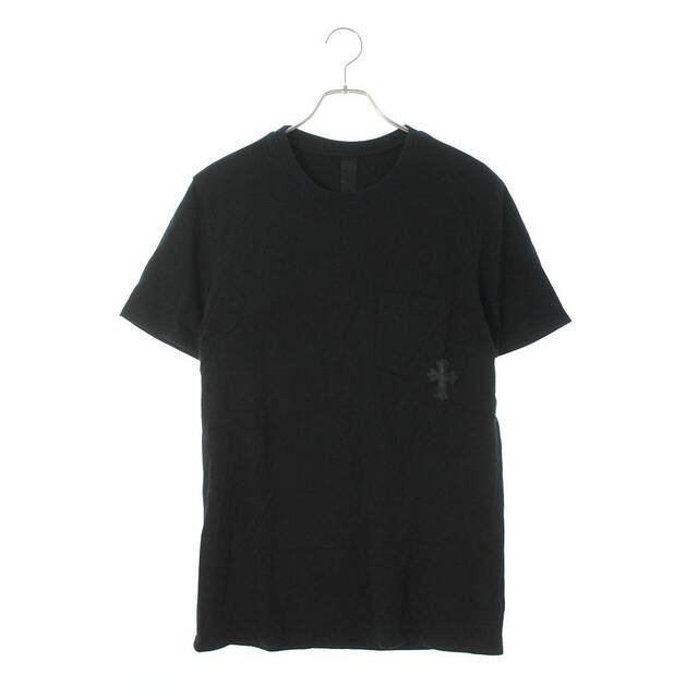 玄関先迄納品 Chrome M メンズ クロスパッチ付きダブルフェイスコットンTシャツ クロムハーツ - Hearts Tシャツ+カットソー(半袖+袖なし)