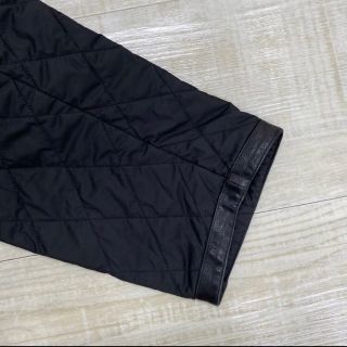 HERMES エルメス キルティングxレザー ハンティング ジャケット