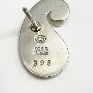 桜の花びら(厚みあり) Georg Jensen 398 パールピアス SV925 - ピアス