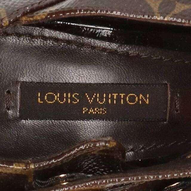 LOUIS VUITTON(ルイヴィトン)のルイヴィトン モノグラムオープントゥプラットフォームパンプス レディース 36 レディースの靴/シューズ(ハイヒール/パンプス)の商品写真