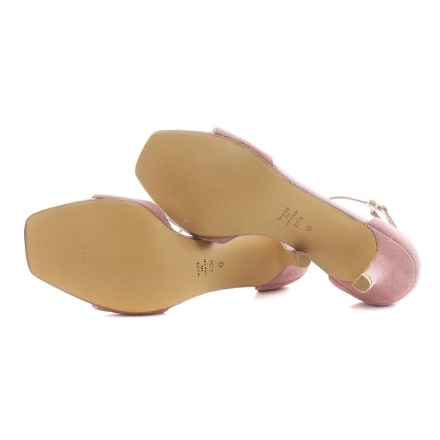DIANA(ダイアナ)のダイアナ サンダル ヒール スエード アンクルストラップ 22.5cm ピンク レディースの靴/シューズ(サンダル)の商品写真