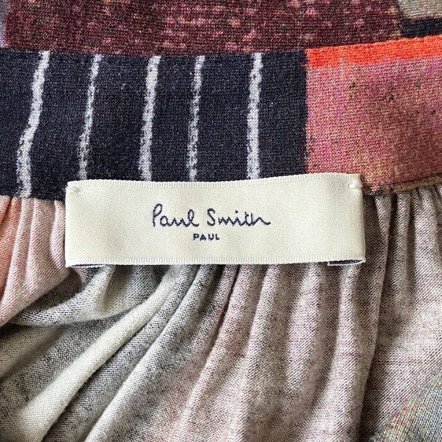 Paul Smith(ポールスミス)の希少！Paul Smith ポールスミス 総柄 レーヨン ワンピース ベルト付き レディースのワンピース(ロングワンピース/マキシワンピース)の商品写真