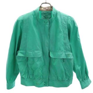 ダックス(DAKS)のダックス コットン フルジッパー ジャケット M 緑 DAKS レディース 【中古】  【230207】(ロングコート)