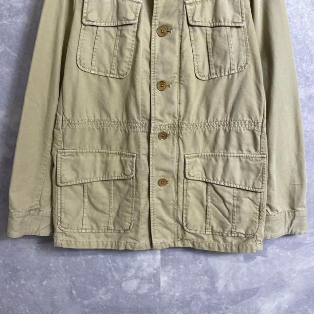 バナナリパブリック ファティーグジャケット ハンティング ベージュ メンズのジャケット/アウター(ミリタリージャケット)の商品写真