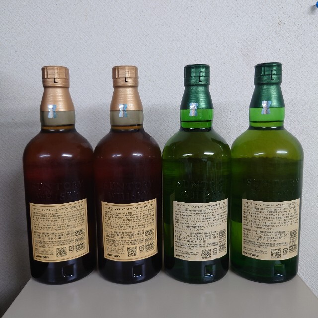 サントリー(サントリー)の山崎12年2本と白州12年2本 食品/飲料/酒の酒(ウイスキー)の商品写真