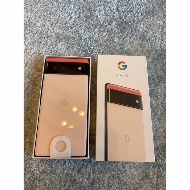 【保護フィルム付】Google Pixel6Kinda Coral 128GB