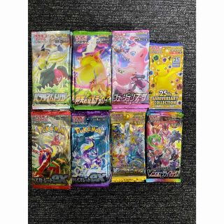 【ポケモンカード】8種類の未開封バラ180パックまとめ(Box/デッキ/パック)