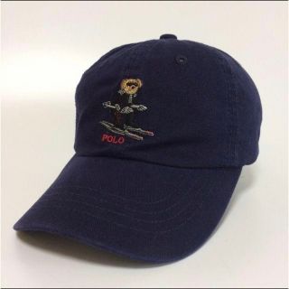 ポロラルフローレン(POLO RALPH LAUREN)の【未使用】ポロ ラルフローレン ベアー 熊 ロゴ キャップ ネイビー(キャップ)