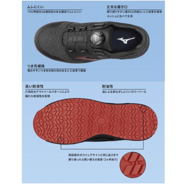 【限定カラー】新商品 MIZUNO ミズノ 安全靴 作業靴 メンズ 新品